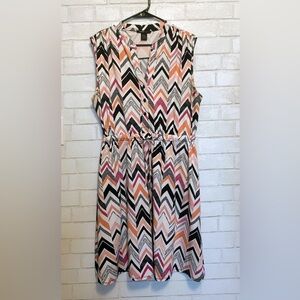 Robert Louis Dress Women's M Sleeveless Stretch Front Tie Pullover